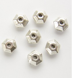 Faceted Metal Spacers 5mm